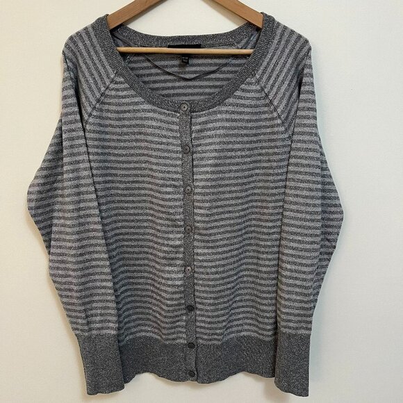 Lane Bryant Glitter & Gray Cardigan - Size 18/20 - Picture 1 of 9